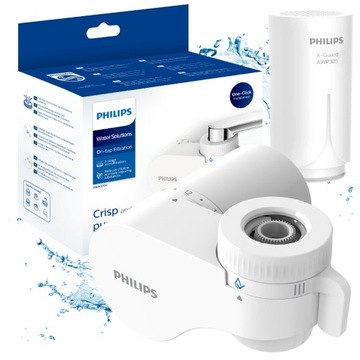 Filtr wody na kran PHILIPS AWP3704, filtr nakranowy z wymiennym wkładem