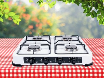 ЧЕТЫРЕХГОРОЧНАЯ ГАЗОВАЯ ПЛИТА Promis KG400 + ПЕРЕХОД СО ШЛАНГОМ