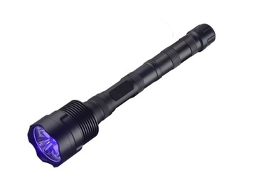 LATARKA LED UV 405nm 21W aluminiowa zas. 3x Li-ion