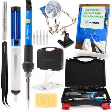 LUTOWNICA TECHREBAL BLUE JET TBJ60W 14W1 TRZECIA RĘKA Z LUPĄ WALIZKA