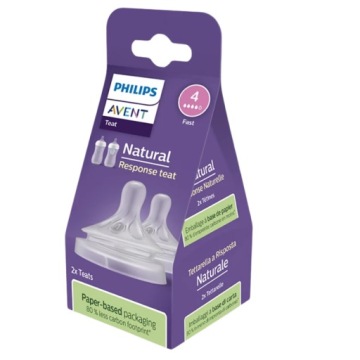 Smoczek do Butelki Natural Response Silikonowy 3 m+, Avent