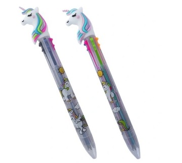 JEDNOROŻEC DŁUGOPIS CIENKOPIS UNICORN 6 KOLORÓW