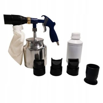 PISTOLET DO PIASKOWANIA PIASKARKA zbiornik 1L DYSZE