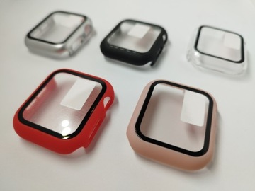 Чехол со встроенным стеклом|2 в 1|для Apple Watch 4/5/6/SE 40 мм|ЦВЕТА