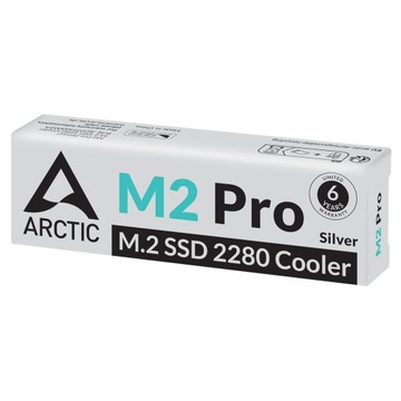 ARCTIC M2 PRO M.2 chłodzenie dysku SSD SREBRNE kompatybilne z PlayStation 5