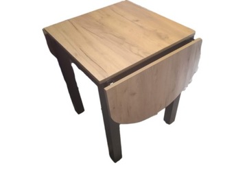 STÓŁ SKŁADANY 130 X 60 Z 2 KLAPAMI DĄB CRAFT ZŁOTY