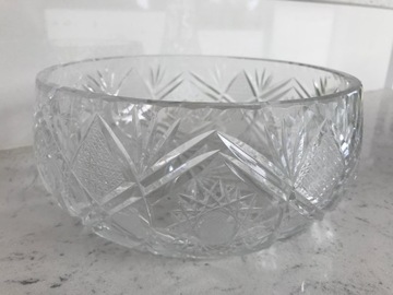 Kryształ naczynie pojemnik szklany