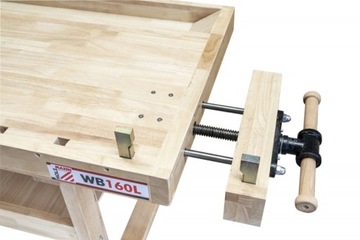 Столярный верстак Holzmann WB160L, грузоподъемность до 150 кг, 2 резиновые тиски