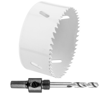 OTWORNICA BI-METALOWA 105 MM + ADAPTER GRAPHITE