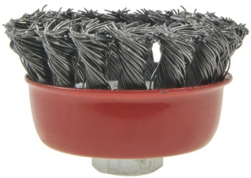 SZCZOTKA DOCZOŁOWA DRUT SKRĘCANY 75 MM M14 DO SZLIFIEREK KĄTOWYCH