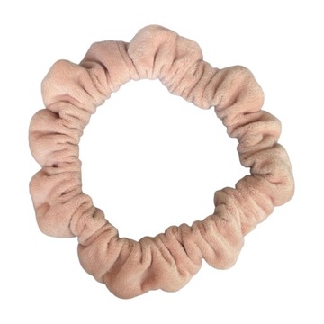 Розовая повязка на голову Scrunchies с щипцами для завивки горячим воздухом