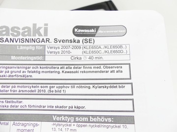 CRASH PAD CRASHPAD GMOL MOCOWANIE KAWASAKI VERSYS