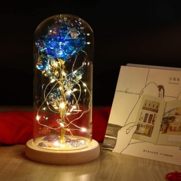 ВЕЧНАЯ РОЗА В СТЕКЛЕ LED СВЕТЯЩАЯСЯ РОЗА