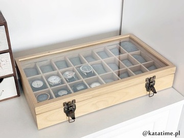 ДЕРЕВЯННАЯ КОРОБКА ДЛЯ 24 ЧАСОВ РУЧНОЙ РАБОТЫ