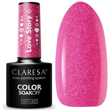 Claresa Lakier Hybrydowy do paznokci LOVE STORY 6