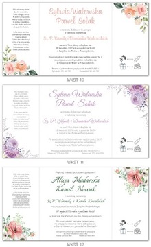 ЦВЕТОЧНЫЕ ГЛАМУРНЫЕ приглашения на свадьбу