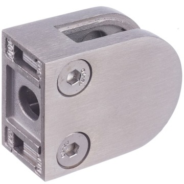 Uchwyt szkła 50x40x26 SZLIF INOX KOMPLET