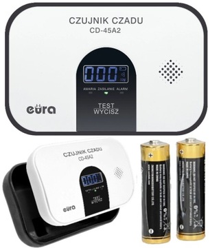 Czujnik Czadu Tlenku Węgla z Certyfikatem Wolnostojący LCD Bezprzewodowy