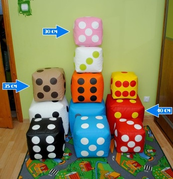 КУБИКИ PUFA С БЛОКАМИ ДЛЯ ИГРЫ 50 SEAT CUBUE
