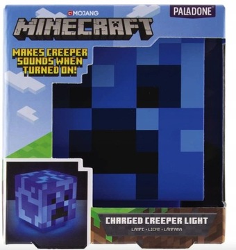 MINECRAFT CREEPER 3D ЛАМПА СО ЗВУКОМ, ОРИГИНАЛ