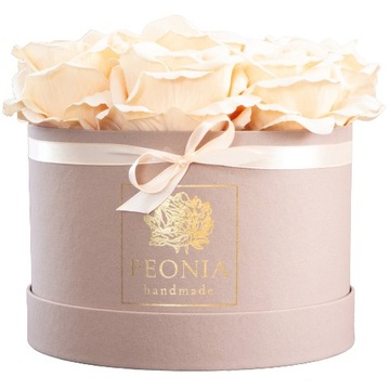 Ekskluzywny Flower Box WIECZNE RÓŻE, WELUR Herbaciane róże WELUR PREMIUM