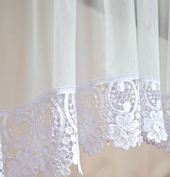 Занавес занавес готовые -Гипюра белые 200x50