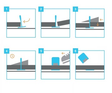 ZESTAW SYSTEM POZIOMOWANIA PŁYTEK DUO 500 KLIPSÓW 1,5mm 100 KLINÓW SZCZYPCE
