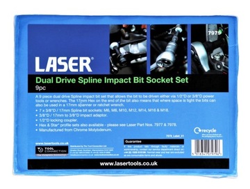 УДАРНЫЕ ГОЛОВКИ СО ШПЛИНАМИ 3/8 1/8 17 мм