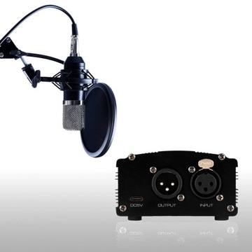 Фантомное питание 48 В USB-C для микшерных микрофонов XLR