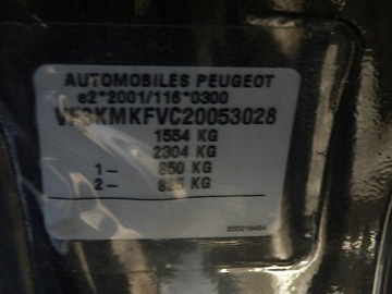 PEUGEOT 1007 05 AIRBAG SPOLUJEZDCE BEZ ZÁSLEPKY