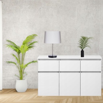 БЕЛЫЙ КОМОД 120 СМ K2 МЕБЕЛЬ ДЛЯ БОЛЬШОЙ КОМНАТЫ СПАЛЬНИ