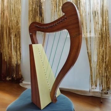 Кельтская арфа, 19 струн, ключ РЕТРО, лира Cytra Arpa, лира 19 тонн