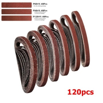 Bezkoncová Brusná Páska 10x330 mm Papír 120ks Zrnitost 60/80/120