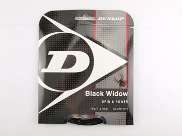 Теннисные струны Dunlop Black Widow 1,31 мм, 12,2 м.