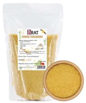 CUKIER TRZCINOWY 1kg Naturalny nierafinowany wysoka jakość