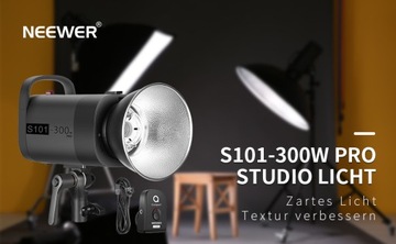 Профессиональная студийная лампа Neewer S101-300W PRO с триггером 2,4G