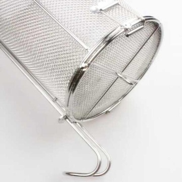 Большое сито для макарон с крючком, нержавеющая сталь,