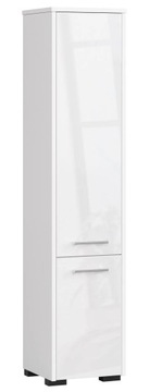 SŁUPEK FIN 2-DRZWIOWY 140cm - BIAŁY POŁYSK