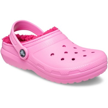 женские тапочки Crocs, утепленные меховые сабо