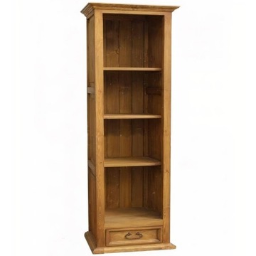 REGAŁ NA KSIĄŻKI DREWNIANY BIBLIOTECZKA BIAŁY DĄB