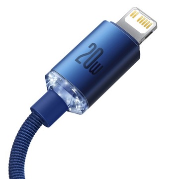 USB-КАБЕЛЬ УСИЛЕННЫЙ BASEUS ДЛЯ IPHONE PD 2M БЫСТРАЯ ЗАРЯДКА 20 Вт