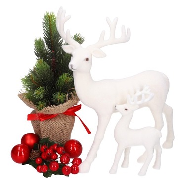 ВЕЛУРОВЫЙ ОЛЕНЬ, СТОЯЩАЯ ФИГУРКА, УКРАШЕНИЕ ЦЕНТРА, ВЕРО, РОЖДЕСТВЕНСКИЙ ПОДАРОК