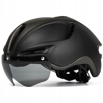 Kask rowerowy z szybką ,uniwersalny