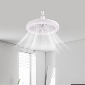 Wentylator sufitowy 3 regulowane biegi Wentylator LED Lampa Wentylator sufitowy z ciepłym światłem