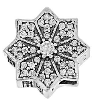 CHARMS KORALIK DO BRANSOLETKIMODUŁOWEJ SREBRO 925 GWIAZDA CYRKONIE