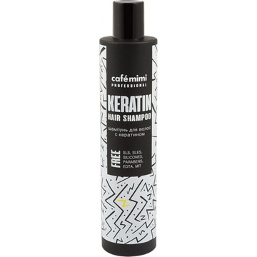 KERATYNOWY SZAMPON Z MASŁEM SHEA CAFE MIMI 300ml