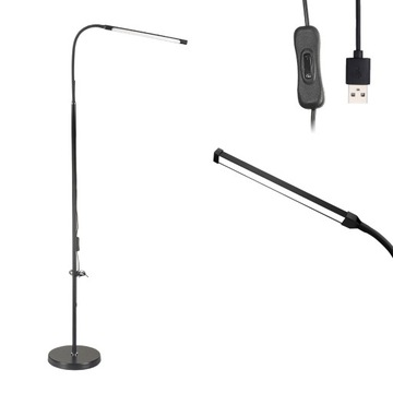 NOWOCZESNY STYL LAMPA PODŁOGOWA ELASTYCZNY 360° 1.5M STOJĄCA LAMPA STOŁOWA