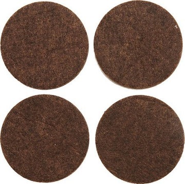 VOREL PODKŁADKI FILCOWE 40 MM BRĄZOWE 4SZT