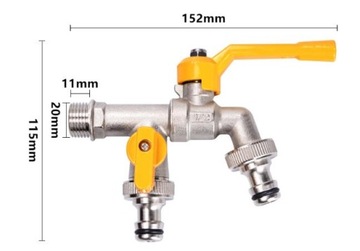 Медный соединитель для крана садового шланга