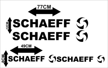 Samolepky Na Bagr Schaeff Set